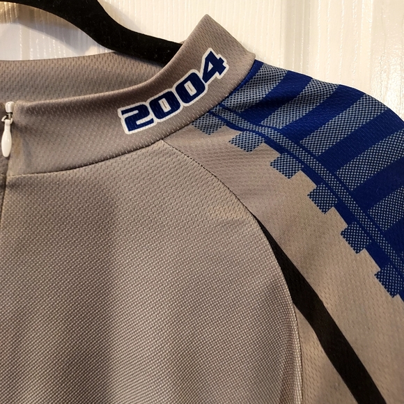 Gore Bike-Wear Mens Large Cycling Jersey Grey Red Blue Ouydoors - Picture 6 of 13